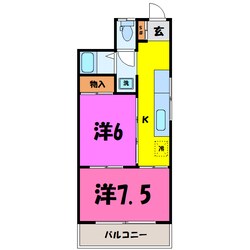 グリーンコーポ（前橋市西片貝町）の物件間取画像